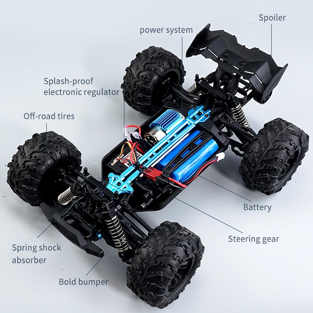 Новый автомобиль 4x4 с дистанционным управлением, 50 км/ч, со светодиодными фонарями, внедорожный 4x4, высокоскоростной дрифтовый монстр-трак, бесщеточный гоночный автомобиль для детей и взрослых, игрушки в подарок