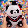 Soft Stuffed Animal Toy Cute Doctor Hat Panda Doll Plush Panda Ornaments  Students Gift