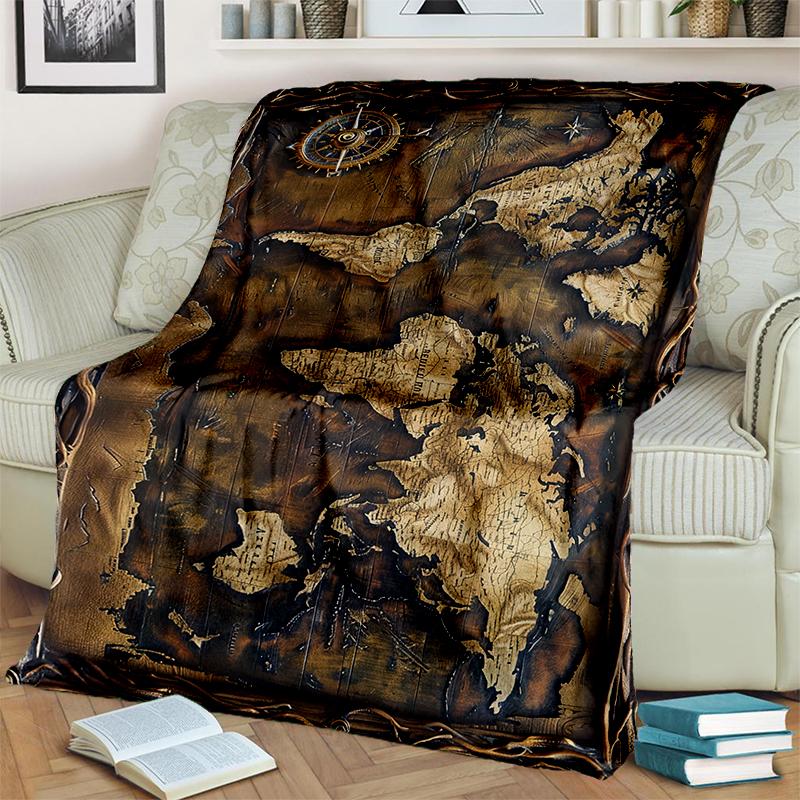 29 Стиль Новое Ретро Морское Морская Карта Компас Одеяло, Мягкое Плед для Дома Спальни Кровати Дивана Путешествий Офиса Покрывало Детское