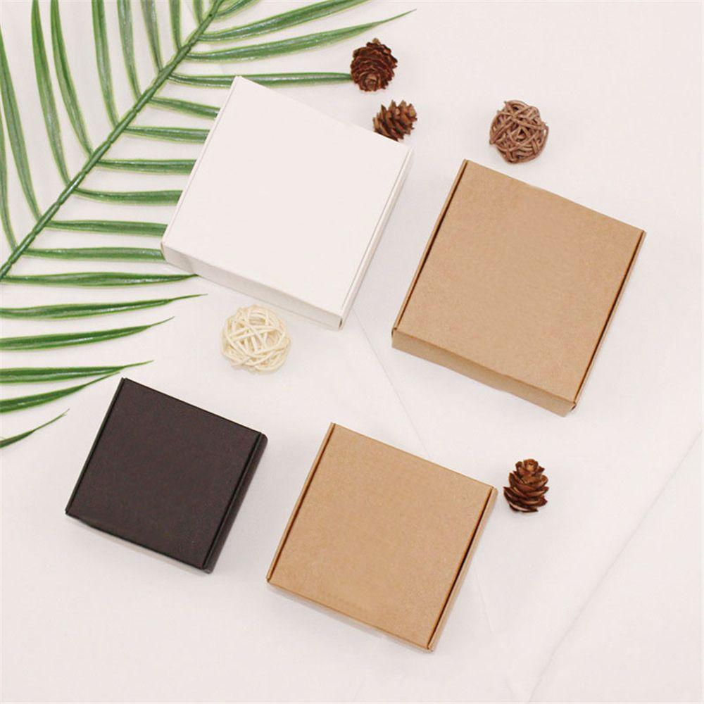 10pcs Wedding Event Handmade Jewelry Cardboard Package Candy Storage Kraft Paper Box Wrapping