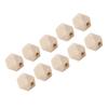 100Pcs Octagonal Wood Beads DIY HandMade Necklaces Keychains Jewelry Accessory Materials