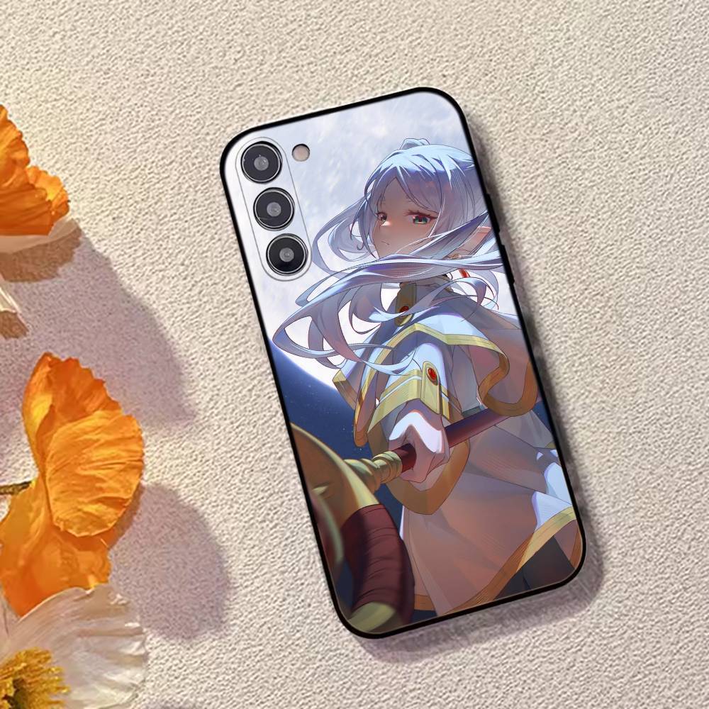 Аниме F-Frieren Милый чехол для телефона Samsung Galaxy A73,A72,A71,A70,A53,A52,A51,Другие Мягкий черный чехол