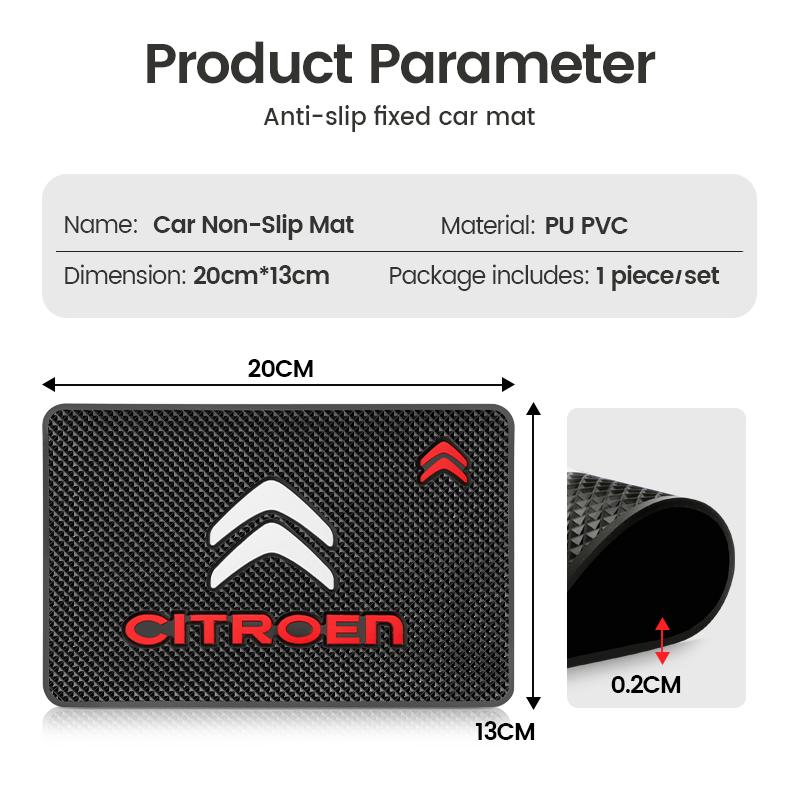 For Citroen C1 C2 C3 Grand C4 Picasso C4L VTS C-ELYSEE Sedan Berlingo Jumper 1Pcs Silicone Car Dashboard Anti Slip Sticky Pad