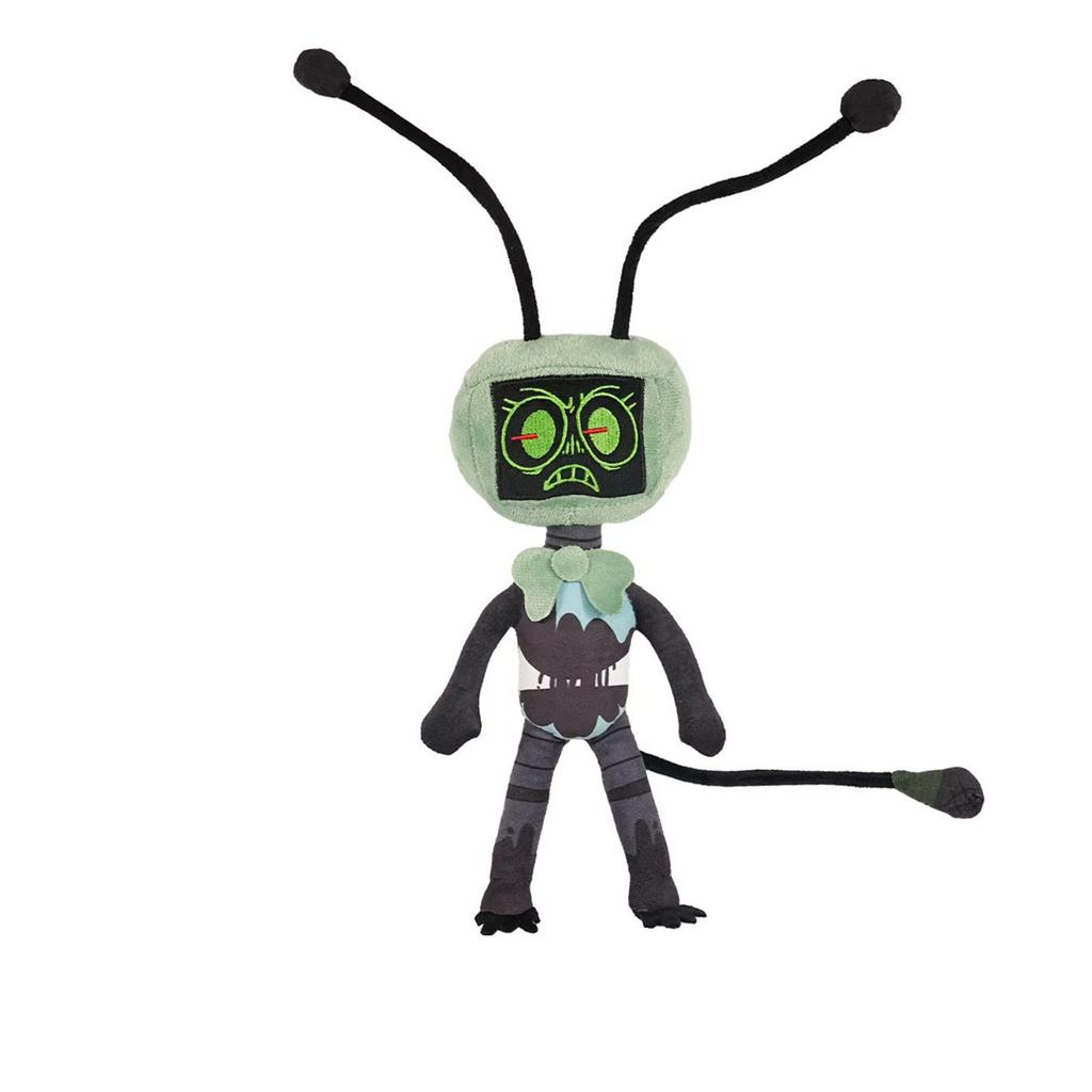 Милый цветочный табурет с длинными ножками и зеленой забавной головой куклы, интересная плюшевая кукла