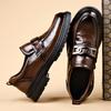 Fashion Fashion Casual New Designer Platform Dress Shoes for Men Spring Autumn Cow Leather Luxury Shoes Male