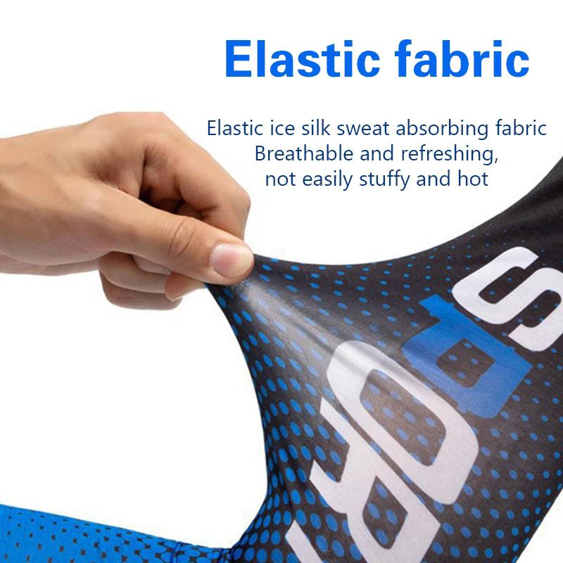 New Ice Silk Sleeves UV Sunscreen Summer Cooling Anti Slip Armsleeves for Men and Women Outdoor Sports Cycling Sleeves