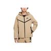 Nike Woven Tech Series Loose Fit Hooded Zip-Up Long Sleeve Jacket Kids Jacket Beige Black HQ8911-297