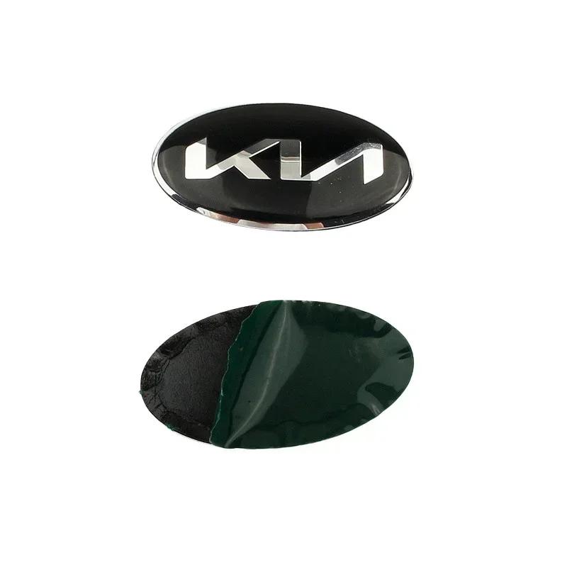 6x3.3cm Car Steering Wheel Logo Emblem Cover Sticker for KIA K2 K3 K5 K7 K9 Picanto Stinger Forte Sorento Sportage Rio Soul Ceed NK2