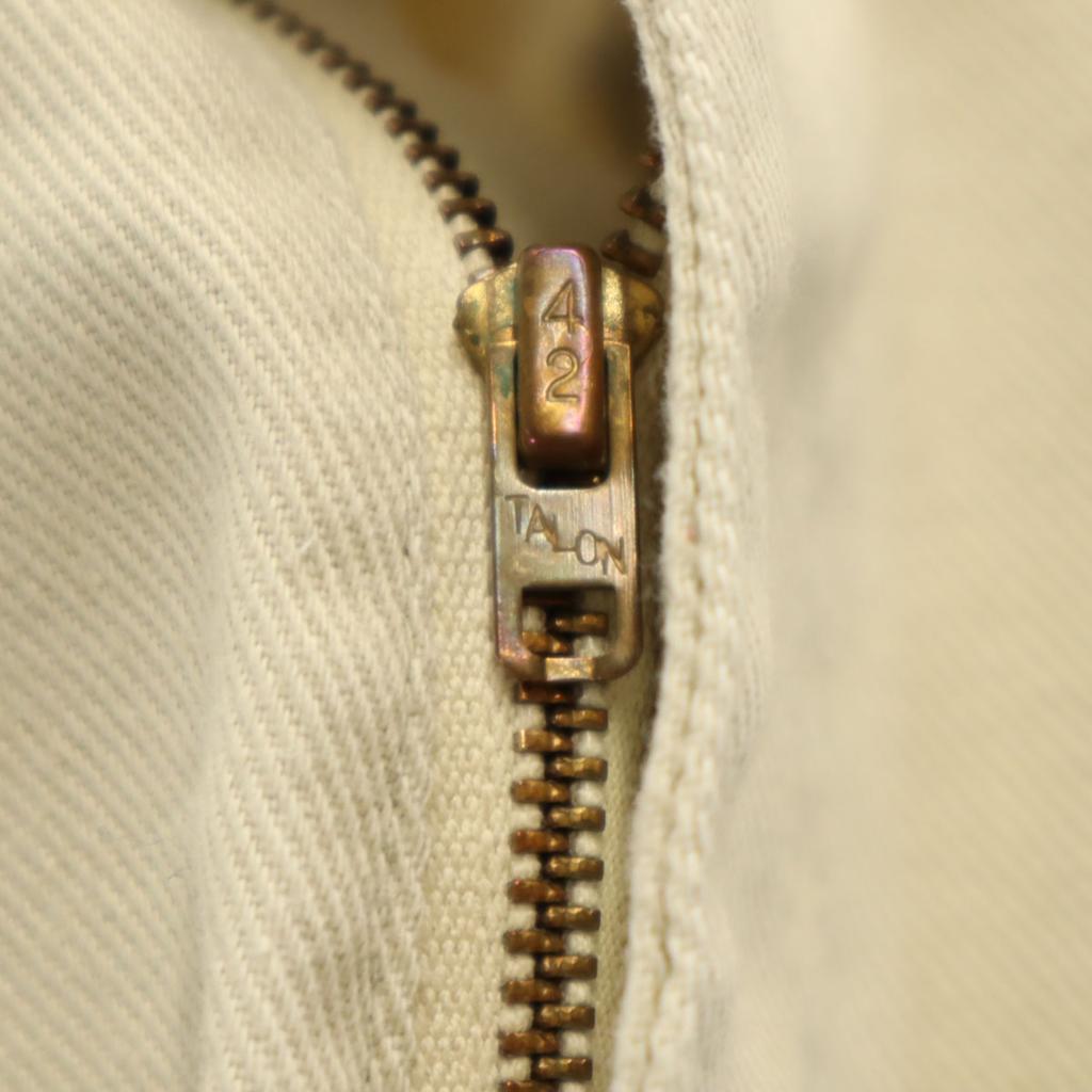 Levi's 70s Big E Vintage Long pants beige STA-PREST TALON Zip Men's Used