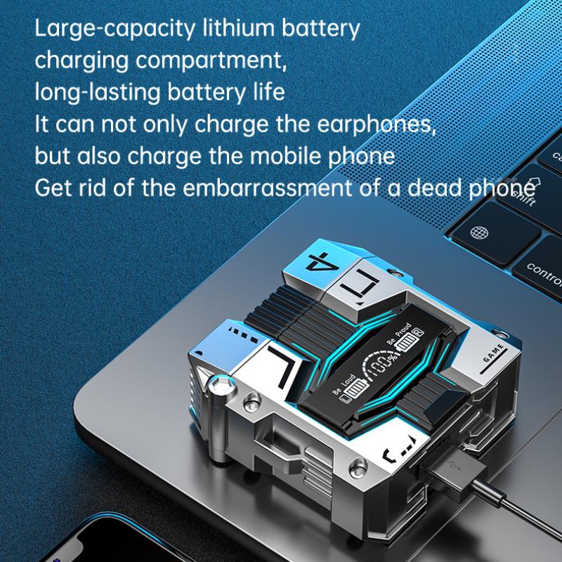 Новый продукт, беспроводная TWS Bluetooth-гарнитура, научная фантастика, космическая кабина с металлическим зондированием, игра с двойным ухом без задержки