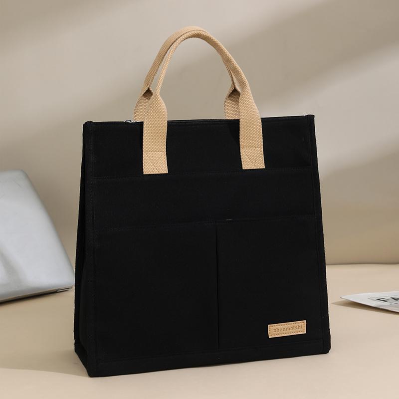 Women's Handbag Lightweight Multi-Compartment Canvas Bag Travel Commuter Computer Bag