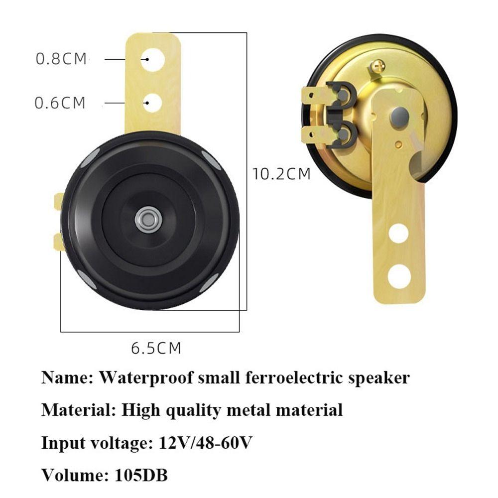 Waterproof Snail Shape Horn Universal Single Tone Horn Electric Horn Electric Bike Parts