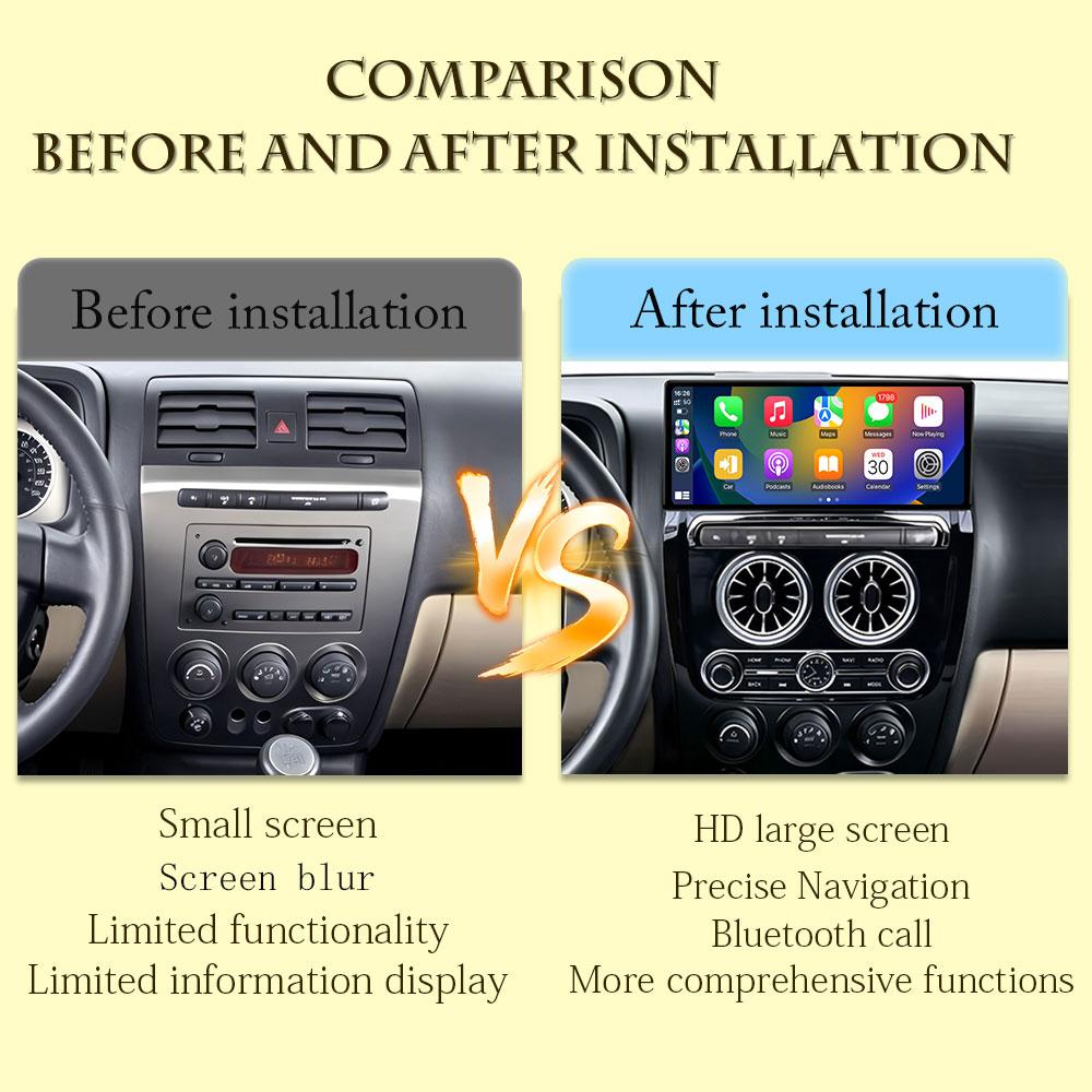 Беспроводной Carplay Авто Android 16 Автомагнитола Для Hummer H3 1 2005-2010 Навигация GPS Мультимедиа 4G Видеоплеер DSP Стерео QLED
