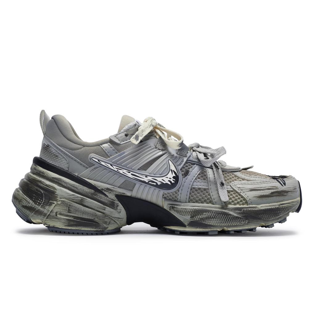 Nike V2K Run Нескользящие Низкие Беговые Кроссовки Унисекс Сине-Серые Желтые FD0736-100(Team80-S-BOX)