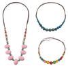 Simple Ceramics Beaded Necklace Choker Bohemia Ceramic Necklace Ethnic Style Necklace  Holiday