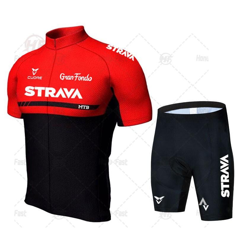 Men Women Cycling Jersey Short Sleeve Mountain Bike Apparel Set Breathable Performance Wear