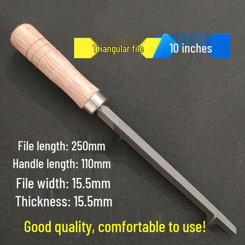 Промышленный треугольный стальной напильник JNL