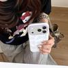 Фиолетовый чехол-цепочка с пайетками на весь экран для iPhone 17/16 Pro Max/15/14