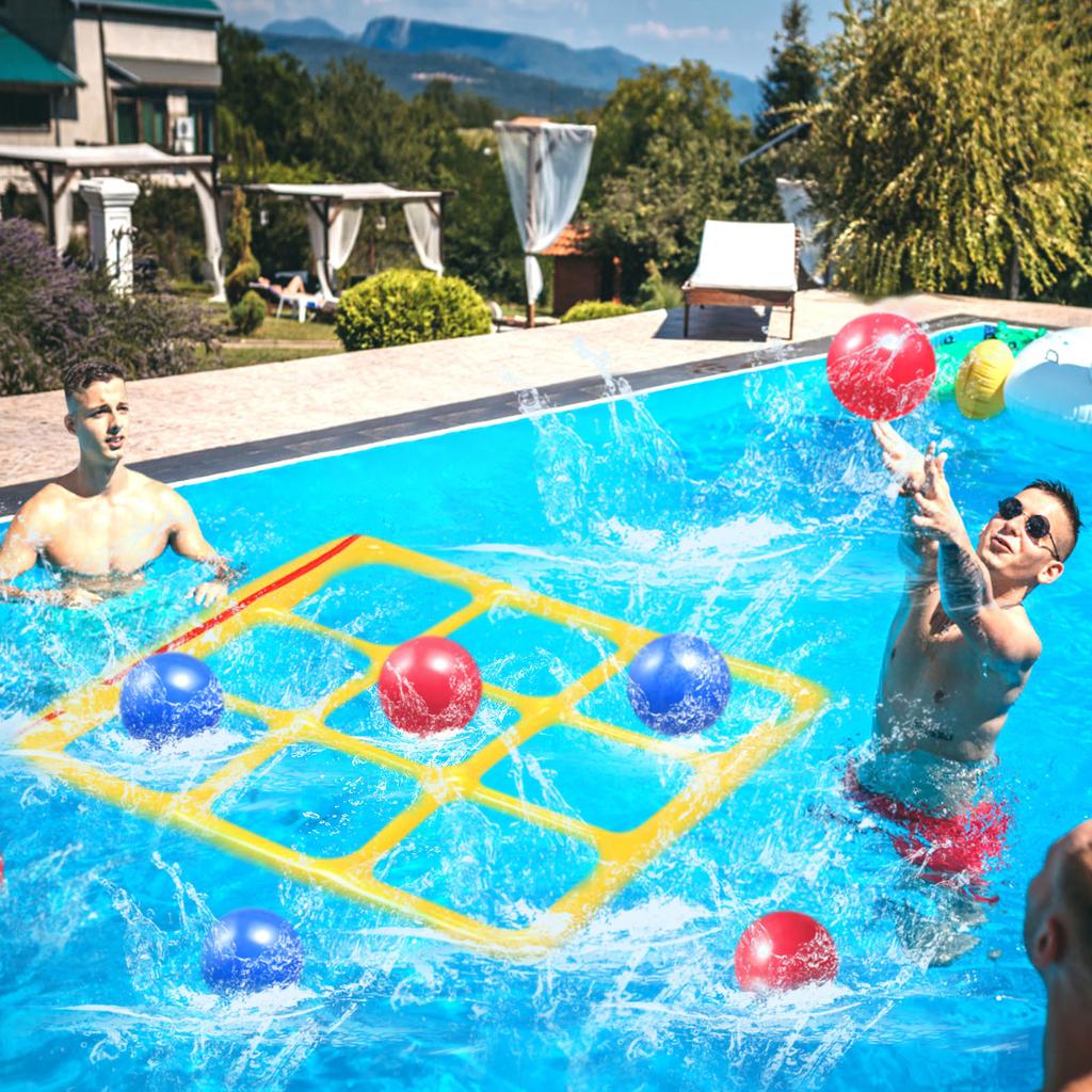 Игрушки для бассейна, игровой набор, надувной бассейн с 10 мячами, игры в бассейне для взрослых, подростков, детей, 2-10 игроков, украшения для вечеринки у бассейна