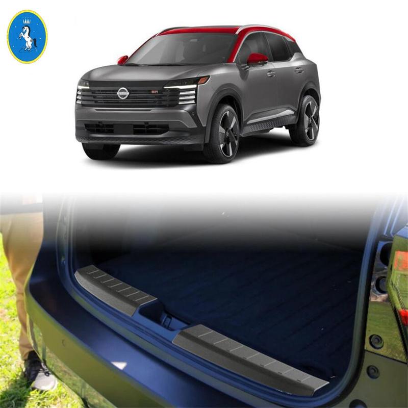 Stainless For Nissan Kicks 2025 2026 Car Rear Trunk Bumper Door Sill Plate Scuff Kick Panel Protection Cover Trim Accessories