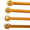4 Piece Aluminum Alloy Pull Rod Set Replacement Upgrade for 1/24 RC Car Crawler Accessories DIY