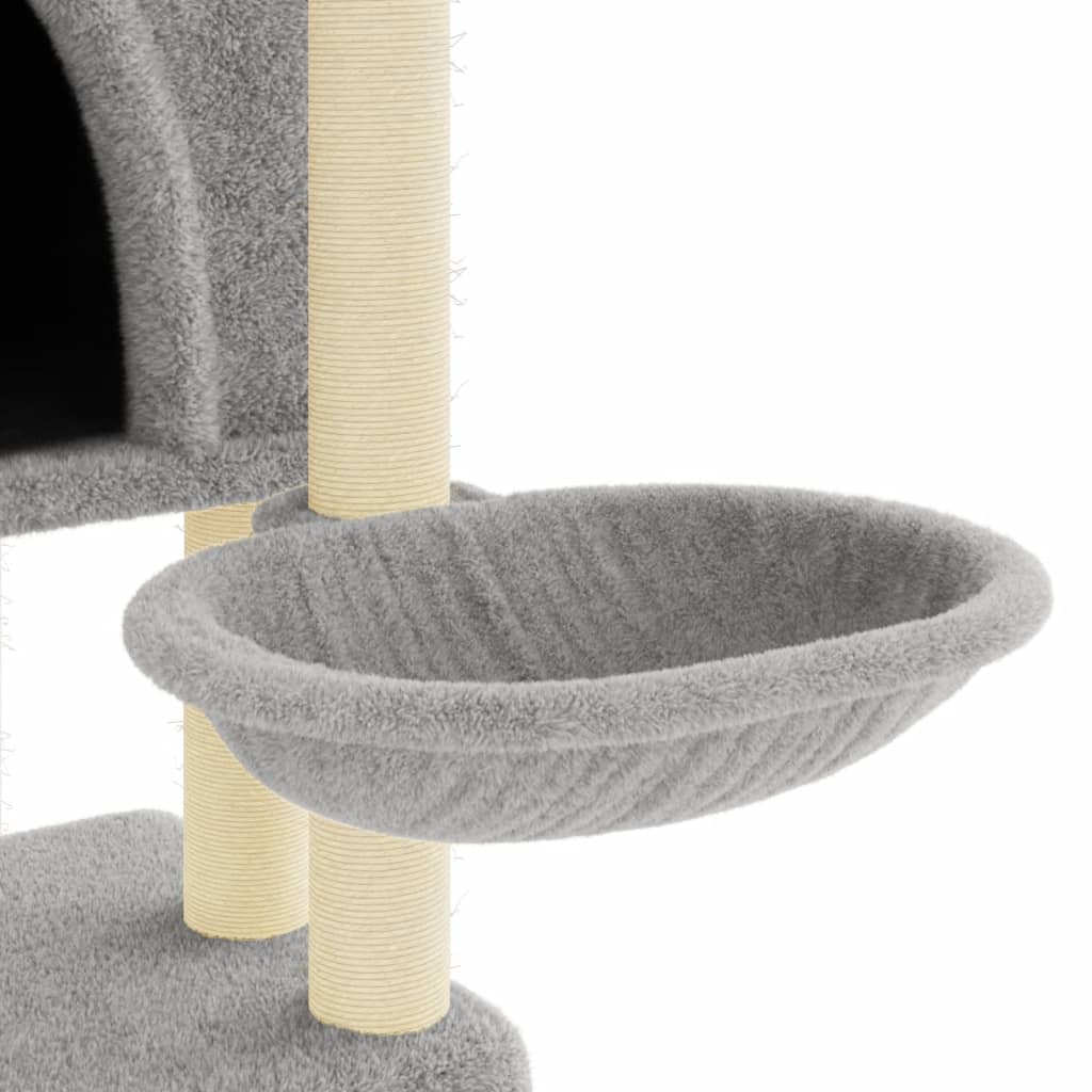 Scratching Post with Sisal Scratching Posts Light Grey 180 cm