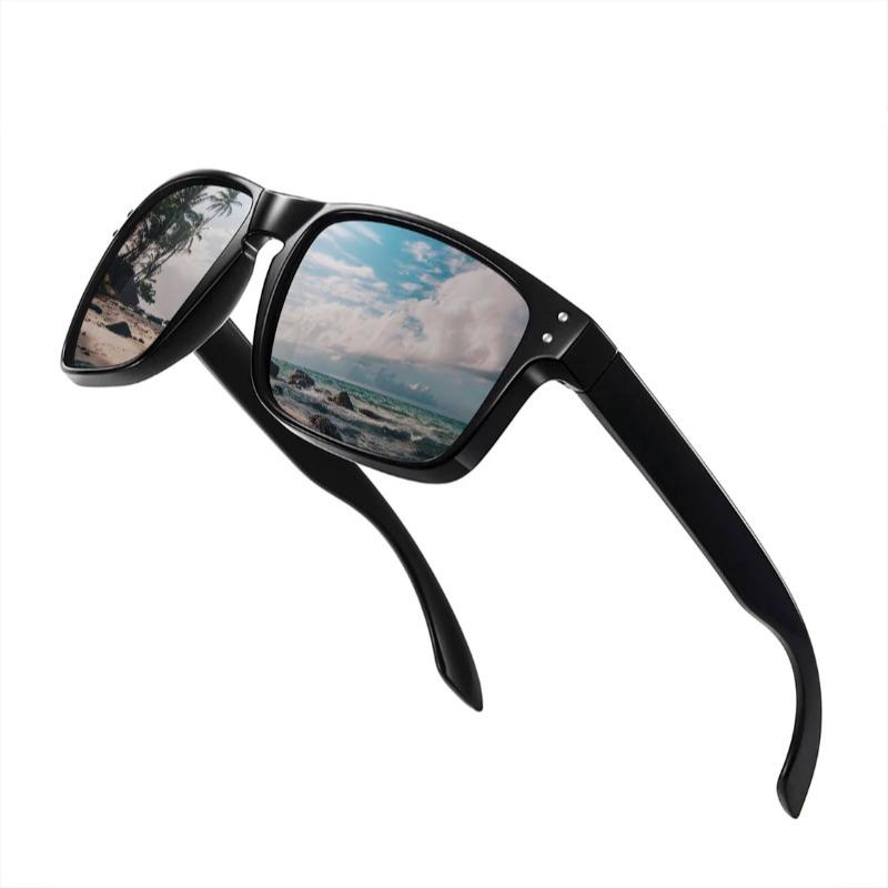 Неполяризованные квадратные солнцезащитные очки для мужчин и женщин, антибликовые рыболовные солнцезащитные очки для вождения, ночное видение