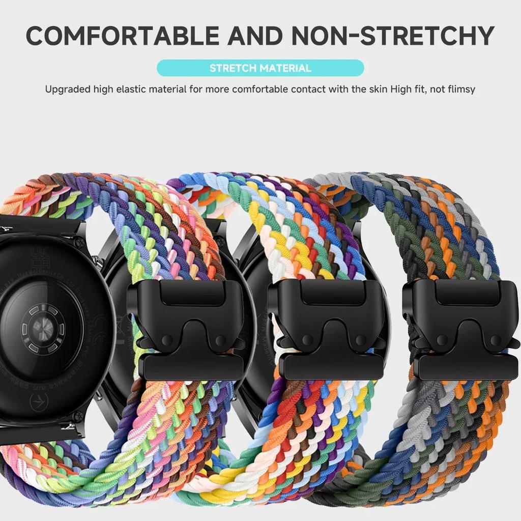 Плетеный браслет Solo Loop Для Huawei Watch GT5/4/3Pro 46 мм 4/3 Pro Huawei Ultimate Band Для Amazfit Balance GTR 4/3/2 47 мм