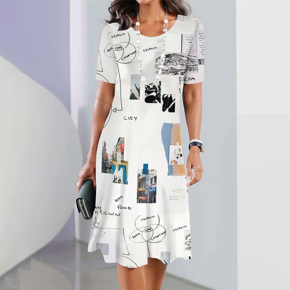 Женские элегантные платья летнее платье средней длины