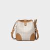 Leather bag women's autumn and winter new niche design versatile messenger bag premium bucket bag luggage