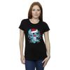 Disney Womens/Ladies Lilo And Stitch Christmas Lights Sketch Cotton T-Shirt