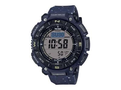 Часы PRO TREK PRG-340SC-2JF Climber Line с тремя датчиками и солнечной батареей, синие, 51,7 мм