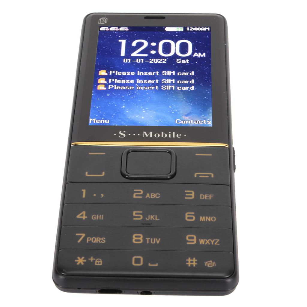 S475 2G старший сотовый телефон 2.4in экран базовый телефон большие кнопки телефон 3 SIM карты режим ожидания чистый звук