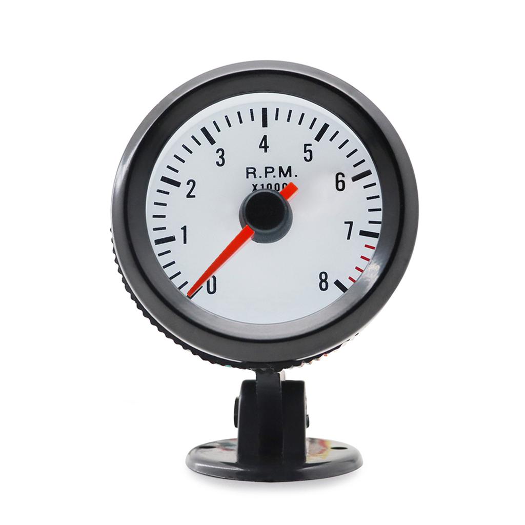 Тахометр Тахометр с черным держателем-стаканом для автомобиля 2 52 мм 0 8000 об/мин синяя светодиодная подсветка