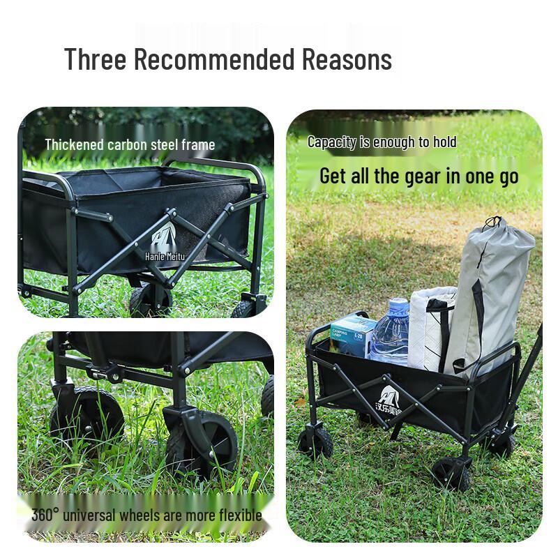 Hanlemeitu Outdoor Foldable Camping Cart