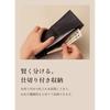 [Business Leather Factory] Bi-fold wallet (no coin purse) Water repellent original leather cow leather unisex 10 pockets Thin (Prussian navy)