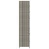 Vidaxl Szafka Ogrodowa, Szara, 59X40X180 Cm, Rattan Pe