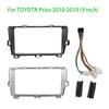 9-дюймовая панель автомобильного радио DVD-плеера Fascias Frame для TOYOTA Prius 2010-2013 левая черная стереосистема