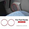 Carbon Fiber Door Speaker Ring Cover for Fiat Panda 2003 2004 2005 2006 2007 2008 2009 2010 2011 LHD RHD Panel Trim Decoration