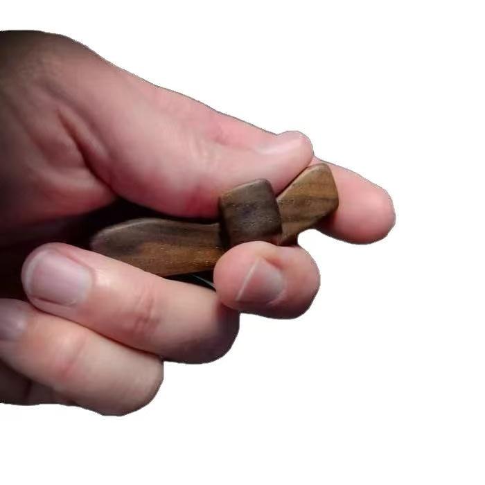 Крест-большой палец из черного ореха – Ручной solid wood Craft для Пасхи, Церкви, Молитвенный кусок для пальцев