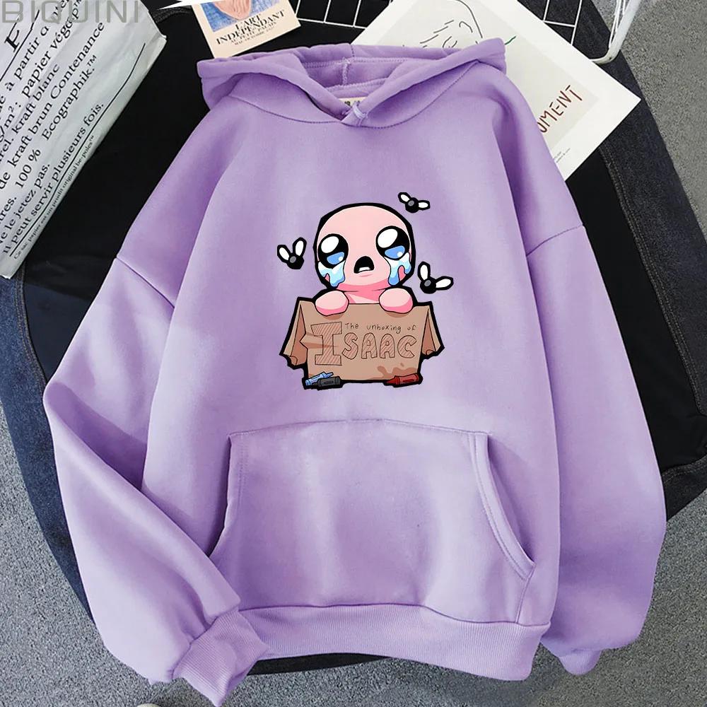 The Binding of Isaac Hoodies Women Men Sweatshirts Harajuku Lovely Kawaii Casual Hoody O-Neck Long Sleeve Unisex Jacket Y2k Tops