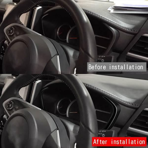1 пара ярко-черных ABS-накладок на приборную панель для Toyota ROOMY 2022 года