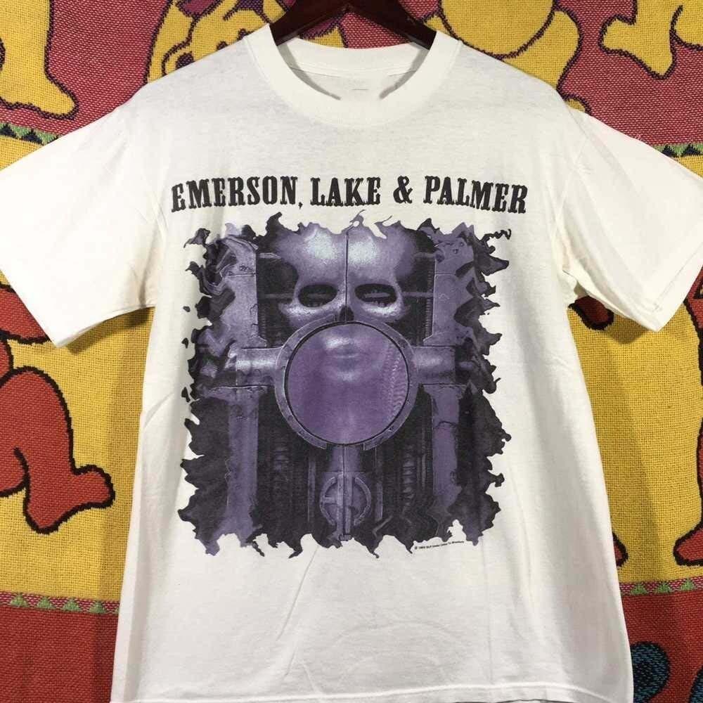 Emerson Lake & Palmer Европейская хлопковая унисекс футболка Белая рубашка Все размеры BT731 Унисекс футболка