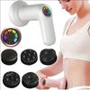New Multifunctional Electric Body Fat Massager, Handheld Body Shaping Device with LCD Display Screen and 5 Massage Heads, Used F