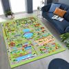 Child Urban City Road Traffic Learning Interactive Game Playroom Rug for Bedroom Living Room Sofa Home Doormat Decor,Non-slip