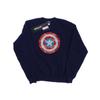 Marvel Womens/Ladies Captain America Pixelated Shield Sweatshirt