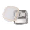 Outdoor Picnic Stainless Steel Food Container 1200m Capacity Lunch Box with Divided Compartments