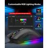 Игровая мышь Gigastone 12 000 DPI, проводная игровая мышь, регулируемая RGB-подсветка, 8 программируемых кнопок, 512 КБ встроенной памяти, идеально подходит для Windows 7