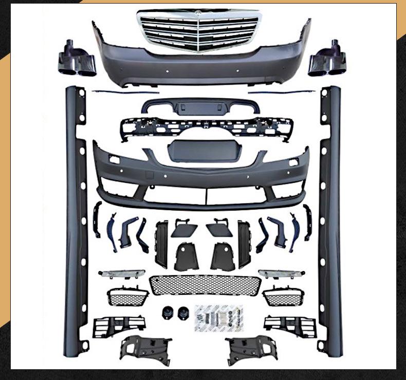Modified AMG Large Body Kit Front Bumper Grille for S65 S63