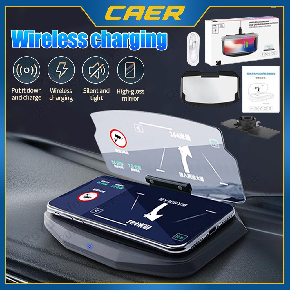 Проекционный дисплей для автомобиля, крепление для навигации, беспроводная зарядка, держатель телефона для iPhone, проектор HD, электронные аксессуары